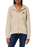 Swetry damskie - GANT Damska bluza z kapturem Archive Shield Full Zip Hoodie sweter z kapturem, Dry Sandard, Dry Sand, S - miniaturka - grafika 1