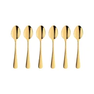 Zestawy sztućców - Komplet Łyżeczek Do Herbaty Złotych 6 Sztuk Slim Gold Villa Italia - miniaturka - grafika 1
