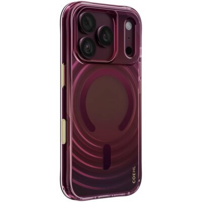 Etui UNIQ Coehl Vela Magnetic Charging do Apple iPhone 17 Pro/18 Pro Bordowy