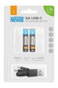 Ładowarki i akumulatory - Newell Akumulator Newell AA USB-C 1550 mAh 2 szt. blister - darmowy odbiór w 22 miastach i bezpłatny zwrot Paczkomatem aż do 15 dni - miniaturka - grafika 1