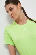 Koszulki sportowe damskie - adidas Performance t-shirt treningowy Training Essentials kolor zielony - miniaturka - grafika 1