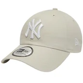 Czapki i chusty sportowe męskie - New Era 9TWENTY League Essentials New York Yankees Cap 60348843, Kobieta, Czapka z daszkiem, Beżowy - miniaturka - grafika 1