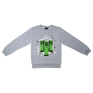 Bluza Minecraft, 164 cm, wzór Creeper 1, z długim rękawem - Bluzy dla chłopców - miniaturka - grafika 1