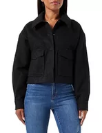 Kurtki damskie - VERO MODA Kurtka damska, czarny/szczegół: solidny., XL - miniaturka - grafika 1