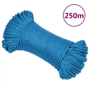 Linka robocza, niebieska, 6 mm, 250 m, polipropylen - Akcesoria motoryzacyjne - miniaturka - grafika 1