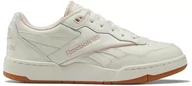 Sneakersy damskie - Sneakersy skórzane damskie na lato Reebok BB 4000 II białe (IF4727) - miniaturka - grafika 1