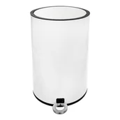 Kosze na śmieci - Orion Kosz na odpady / śmieci metalowy czarny 20L pedał 731317 - miniaturka - grafika 1