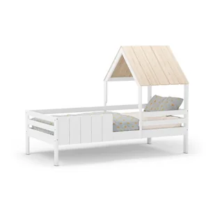 Białe łóżko dziecięce w kształcie domku 90x190 cm Valka – Marckeric - Łóżeczka i kojce - miniaturka - grafika 1