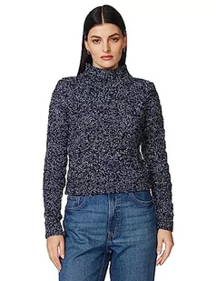 Trendyol Damski sweter sylwestrowy glam regularny podstawowy stójka dzianina sweter, Czarny, L - Swetry damskie - miniaturka - grafika 1