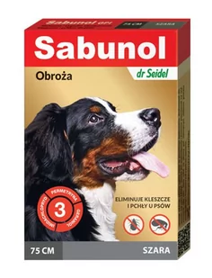 Sabunol obroża przeciw pchłom i kleszczom dla psa 75cm - Artykuły przeciw pasożytom - miniaturka - grafika 1