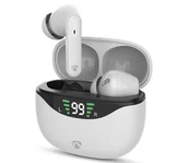 Słuchawki - Nedis HPBT2450WT białe - miniaturka - grafika 1