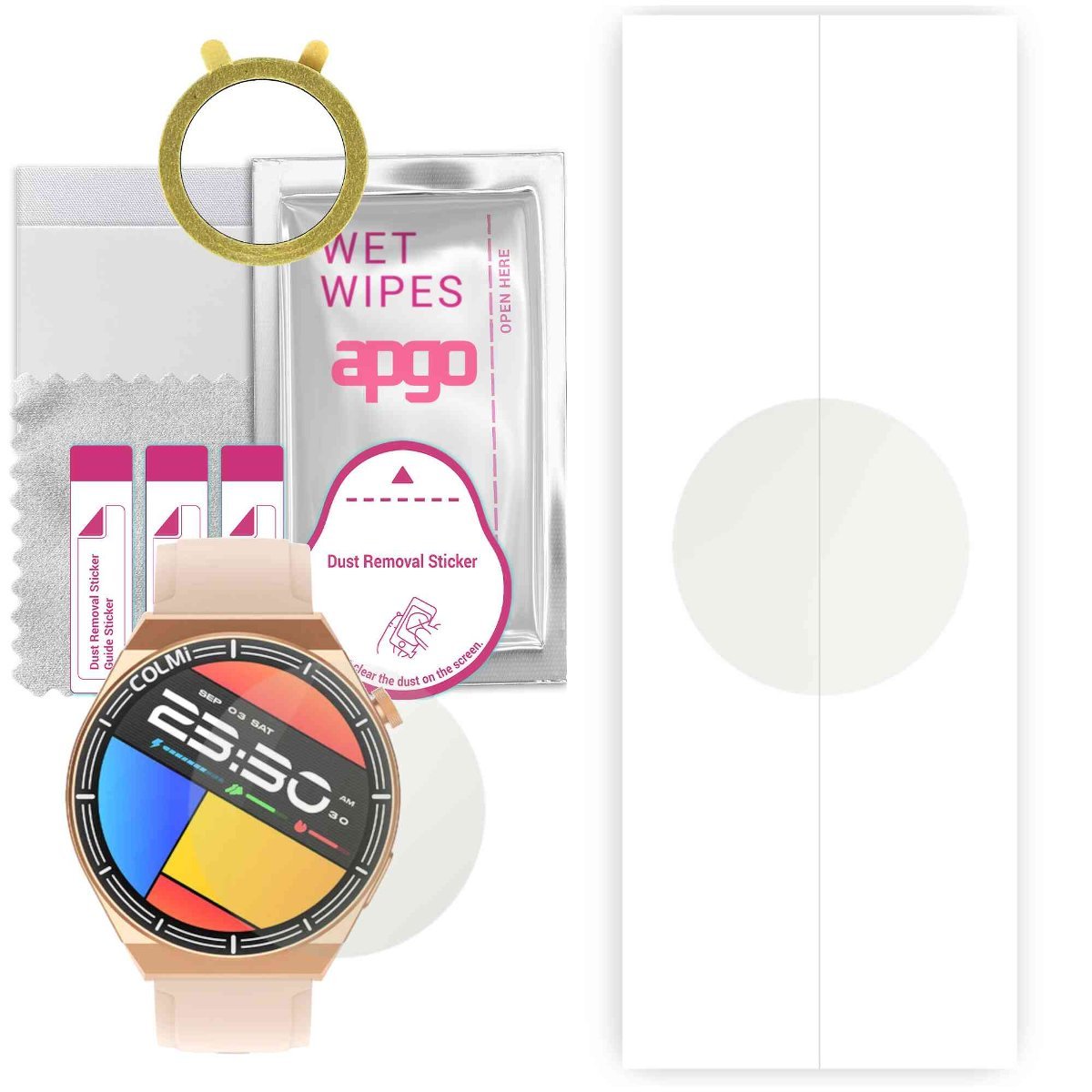 1x Folia hydrożelowa MATOWA do Colmi i11 - apgo Smartwatch Hydrogel MATTE Protection Ochrona na ekran smartwatcha