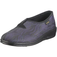 Kapcie damskie - Fischer Damskie kapcie Dora z lnu, fioletowy - Fioletowy bz - 41 EU Weit - miniaturka - grafika 1