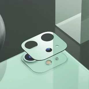 USAMS Camera Lens Glass iPhone 11 zielony/green BH576JTT03 (US BH576) - Szkła hartowane na telefon - miniaturka - grafika 1