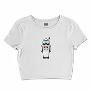 Bona Basics, Damski T-shirt basic, z nadrukiem cyfrowym, 100 bawełny, biały, swobodny, damski top, rozmiar: S, biały, S - Koszulki i topy damskie - miniaturka - grafika 1