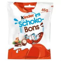 Kinder Schoko-Bons Czekoladki z mlecznej czekolady z nadzieniem mlecznym i orzechami 46 g - Cukierki - miniaturka - grafika 1