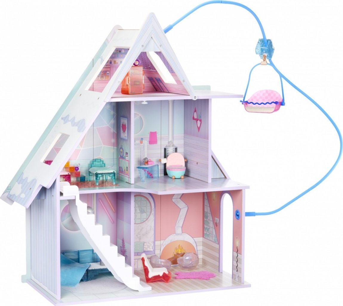 MGA Mga drewniany domek dla lalek l.o.l. surprise winter cottage