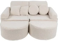 Fotele i pufy dla dzieci - Pocket Sofa Max Bearly Cream - MeowBaby - miniaturka - grafika 1