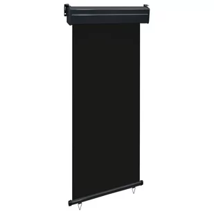 vidaXL Markiza boczna, balkonowa, 80 x 250 cm, czarna vidaXL - Markizy - miniaturka - grafika 1