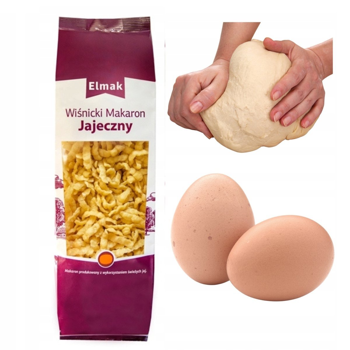 Makaron Wiśnicki Jajeczny Lane ciasto Domowy Kluski Lane Swojski 250g