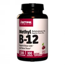 Methyl B-12 cherry 500 mcg 100 kapsułek Jarrow - Witaminy i minerały - miniaturka - grafika 1