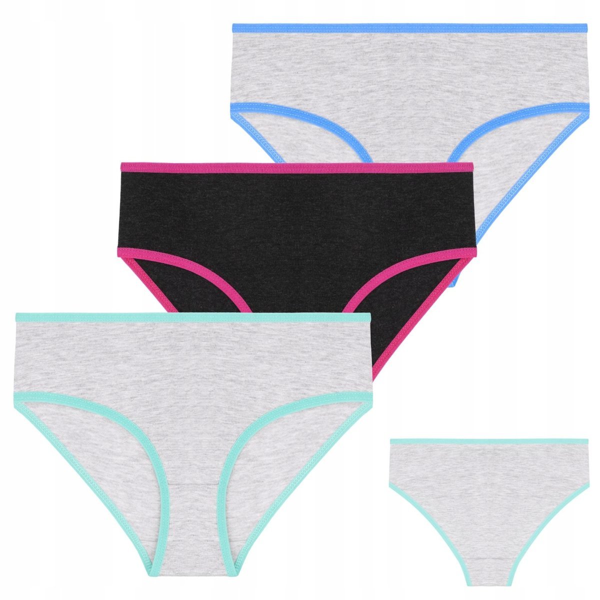 Majtki Figi Dziewczęce Bawełniane Gładkie Dziecięce MORAJ 158-164