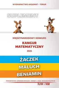 Matematyka z wesołym kangurem Suplement 2025 - książka - Podręczniki dla szkół podstawowych - miniaturka - grafika 1