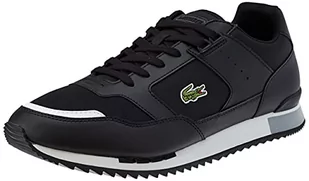 Lacoste Męskie trampki 40sma0025, Blk Gry, 44.5 eu - Trampki męskie - miniaturka - grafika 1