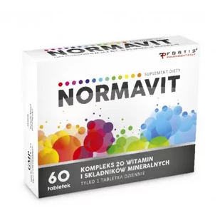 Fortis Pharmaceuticals Normavit 60 tabletek - Witaminy i minerały - miniaturka - grafika 1