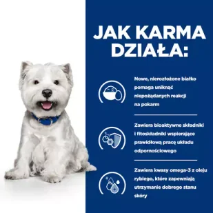 HILL'S PD Prescription Diet Canine Derm Complete Mini 1kg - Sucha karma dla psów - miniaturka - grafika 3