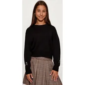 Swetry dla dziewczynek - Patrizia Pepe Sweter | Regular Fit | z dodatkiem wełny - miniaturka - grafika 1