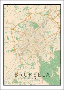 Galeria Plakatu, Plakat, Bruksela Mapa Kolorowa, 40x50 cm - Plakaty Galeria Plakatu, Plakat, Bruksela Mapa Kolorowa, 40x50 cm - Plakaty - miniaturka - grafika 1