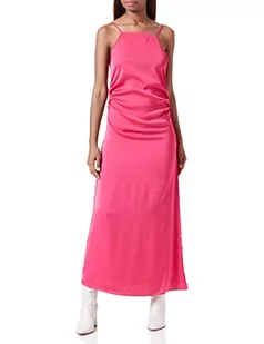Vila Sukienka damska VIRAVENNA Singlet Slit Maxi Dress/BR/DC, Pink Yarrow, 38, różowy, 38 - Sukienki - miniaturka - grafika 1