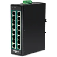 Pozostałe akcesoria sieciowe - Trendnet TI-PG160 łącza sieciowe Nie zarządzany Gigabit Ethernet (10/100/1000) Obsługa PoE Czarny - miniaturka - grafika 1