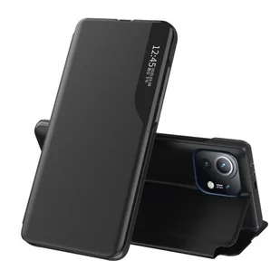 Eco Hurtel Leather View Case elegancki futerał etui z klapką i funkcją podstawki Xiaomi Mi 11 czarny - Etui i futerały do telefonów - miniaturka - grafika 1