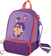 Torebki damskie - Maped Picnik - Izolowana torba na lunch z neonowym fioletowym królikiem, 2 przegródki, zdejmowany pasek na ramię do użytku jako plecak, elastyczna wewnętrzna kieszeń do przechowywania butelki - miniaturka - grafika 1