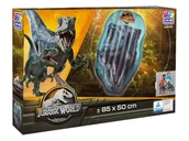 Materace dmuchane i koła do pływania - Jurassic World Materac we wzory z filmu Jurassic World, 85 x 50 x 13 cm - miniaturka - grafika 1
