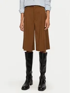 Spodenki damskie - Gestuz Bermudy Paula 10909173 Brązowy Loose Fit - miniaturka - grafika 1