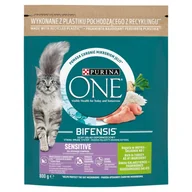 Sucha karma dla kotów - Purina ONE Sensitive Bogata w Indyka i Ryż 800g - miniaturka - grafika 1