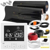 Ogrzewanie podłogowe - Folia grzewcza na podczerwień MISSION AIR Black Gold PTC 160W/m2 16m² szer. 100cm + regulator Taurus Biały Wi-Fi - miniaturka - grafika 1