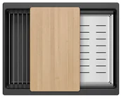 Zlewozmywaki - Zlewozmywak granitowy podwieszany Sawerio Quadron - miniaturka - grafika 1