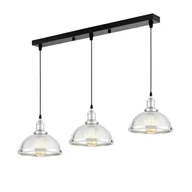 Lampy sufitowe - POTRÓJNA LAMPA WISZĄCA LOFT CHROMOWANA BRICO W3 PRO - miniaturka - grafika 1
