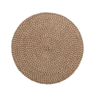 Obrusy i serwetki - Podkładka na stół Dolorita okrągła śr. 38 cm jasnobrązowa - miniaturka - grafika 1