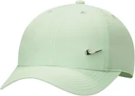 Czapki damskie - Czapka bejsbolówka NIKE Dri-FIT Club Dziecięca Metal Logo Swoosh ZIELONA - miniaturka - grafika 1