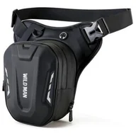 Sakwy rowerowe - Torba motocyklowa na nogę WILDMAN L1 Czarny - miniaturka - grafika 1