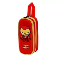 Piórniki - Dwukomorowy piórnik 3D Iron Man Bobblehead - miniaturka - grafika 1
