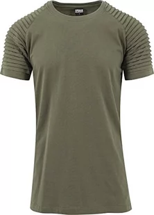 Urban Classics męski T-shirt Pleat Raglan Tee TB1563, rozm. M, zielony (oliwkowy 176) - Koszulki męskie - miniaturka - grafika 1