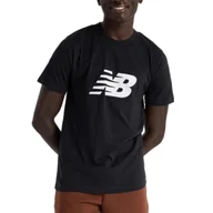 Koszulki męskie - Koszulka męska NB MT43906BK SPORT JERSEY LOGO BK Czarna - miniaturka - grafika 1