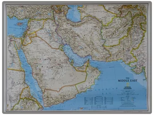 National geographic, mapa ścienna Bliski Wschód Classic, 1:6 083 000, 77x59 cm - Mapy i plansze edukacyjne - miniaturka - grafika 1