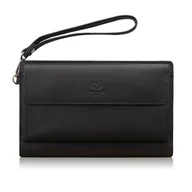 Torby męskie - Saszetka męska skórzana do ręki elegancka brązowa AL-26-BR - miniaturka - grafika 1